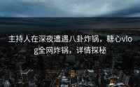 主持人在深夜遭遇八卦炸锅，糖心vlog全网炸锅，详情探秘